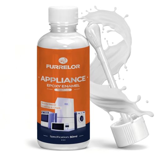 White Appliance Touch Up Paint,2.5oz /50ml Enamel Metal Microwave Paint