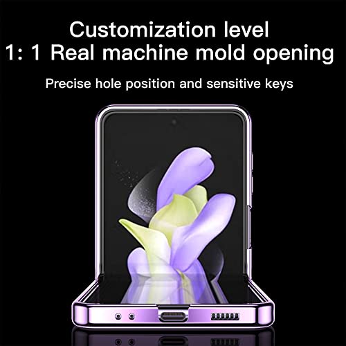 Coque transparente argent avec boucle pour Samsung Z Flip 4