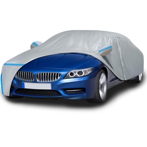 Image of Car Cover for 2002-2025 BMW Z4 E85 E86 E89 G29 Coupe /Roadster /Convertible, Waterproof Custom-fit All Weather Sun Rain Dust Snow Protection Outdoor Car Cover with Door Zipper and Cotton Lining