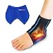 Foot & Ankle Ice Wrap with Hot & Cold Gel Pack by TheraPAQ | Adjustable Brace, Multi-Purpose, Microwaveable, Freezable and Reusable (XS-XL)