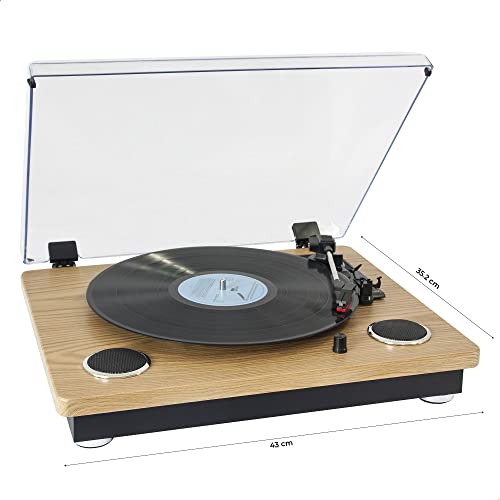 MADISON – MAD-RT300SP-MKII – Platine Vinyle Vintage avec Haut-parleurs intégrés (2x8W), Bluetooth, USB, Micro-SD – Bois - Les Beatles, Paul McCartney, John Lennon, RIngo Starr, George Harrison MADISON - MAD-RT300SP-MKII - Platine Vinyle Vintage avec Haut-parleurs intégrés (2x8W), Bluetooth, USB, Micro-SD - Bois – Image 5