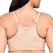 Glamorise Posture Back Front-Closure Full Figure Plus Size Wonderwire Bra Underwire #9265 Café