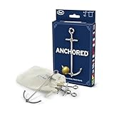 Genuine Fred ANCHORED Cocktail Picks Set of 6 Reusable steel picks for garnishes Muslin bag for easy storage Nautical design