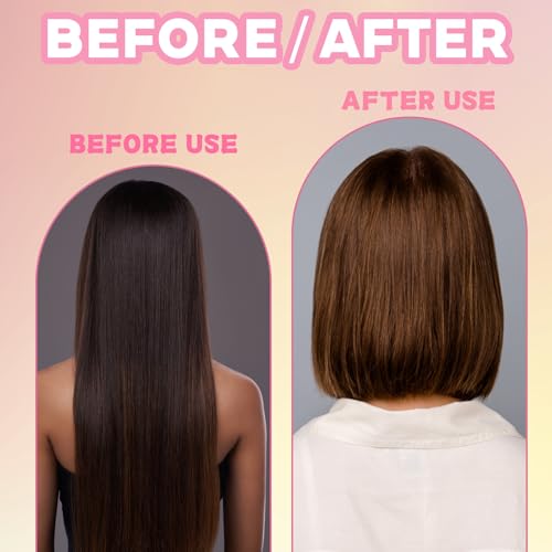 10Pcs Hair Cutting Tool, Hair Cutting Kit with Split End Trimmer, DIY Home Hair Styling Set for Layers, Bangs, Ends, Durable Plastic Hair Tools for Women, Men, Kids, Includes Clips, Combs & Sponge - Image 5