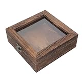 Projets DIY et Décoration : Idéale pour le bricolage, la personnalisation ou comme boîte de présentation pour cadeaux, expositions ou décorations maison, cette boîte bois et verre allie utilité et esthétique