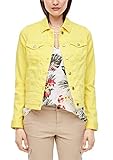 colored denim s.Oliver Damen Jeansjacke in Unicolor light yellow 36