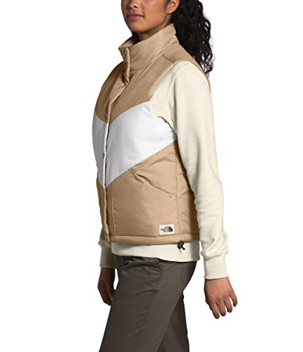 The North Face Women's Sylvester Vest, Hawthorne Khaki/Vintage White, L #TOP2