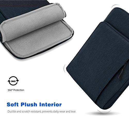 Dadanism 12.9 Inch Tablet Sleeve Shoulder Bag For Ipad Pro 12.9" 2021-2018, Protective Waterproof Pouch Case For 12.4" Galaxy Tab S8+/S7 Fe/S7+, 12.3" Surface Pro 7+/7/6/5/4, Macbook Pro 13" - Indigo #TOP4