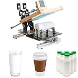 Machine de sérigraphie manuelle incurvée pour bouteilles, gobelets et verres - Surface gra...
