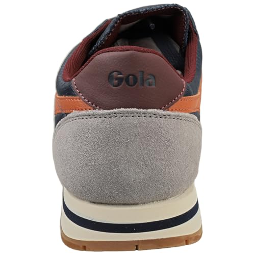 Gola Daytona Mens Classic Trainers in Navy Orange4