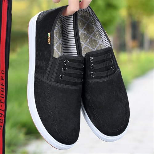 Women's Canvas Slip-On Sneakers Breathable Low Top Work Shoes Casual Soft Sole Walking Shoes Comfortable Non Slip Flats2