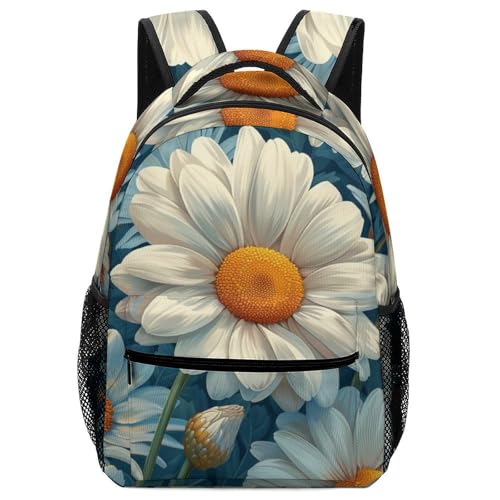 Sac école robuste anti-déchirure avec motif fleur pour fille et garçon