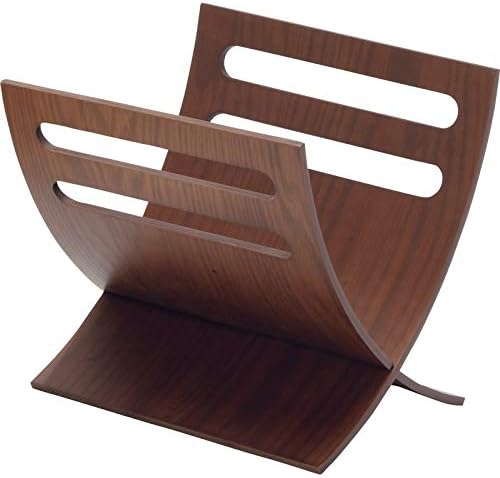 Amazon Co Jp マガジンラック ブラウン 雑誌置き 木製 木目調 おしゃれ 組立 くみたて 美容室 美容院 リビング ホーム キッチン
