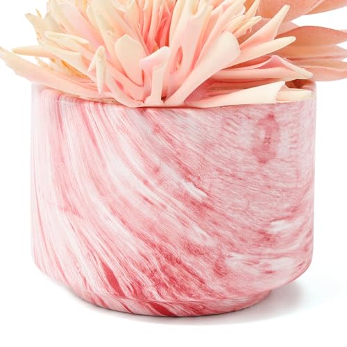 Francfranc フランフラン ポット付きアートグリーン 多肉プランツ ライトピンク 観葉植物 造花 枯れない 人口観葉 [5]