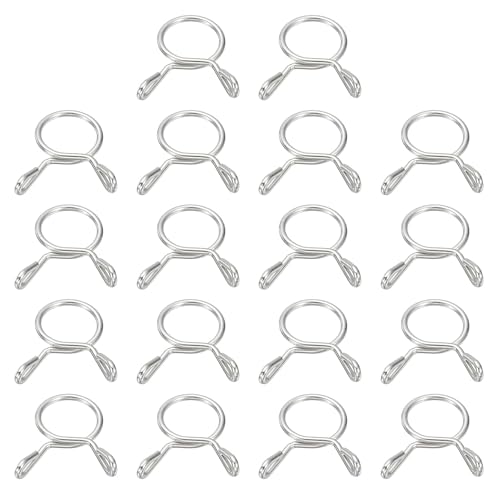 Abrazaderas de manguera de combustible uxcell de 10mm en acero inoxidable 304 para tubo de moto 2