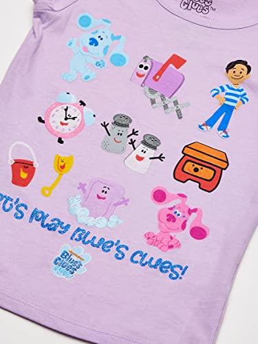 Nickelodeon Blue's Clues & You Character Toddler Girl Short Sleeve Tee-Blue, Josh, Magenta2