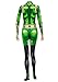 C-ZOFEK Women's Froppy Cosplay Costume Green Bodysuit Jumpsuit (Medium)