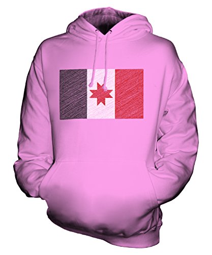 Sweat à capuche Oudmourtie Candymix pour homme et femme avec motif drapeau griffonné