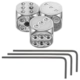 Polyvalent : obtenez des boutons de volume et de tonalité en forme de dés, ainsi que les clés assorties, facilitant ainsi la mise à niveau de votre matériel de guitare, des mécaniques autobloquantes et des boutons de contrôle pour basse