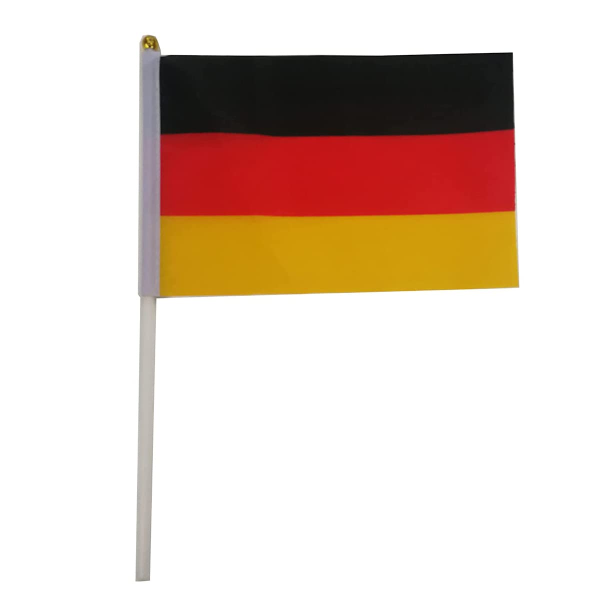 Pack of 15 Handheld Mini Flag Germany Stick Flag Sports Events Parade 21 x 14 cm German Flag for Football Games and Fan Events - Image 3