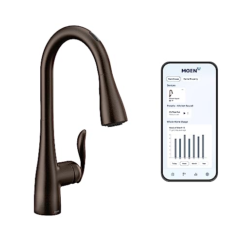 Moen Arbor Oil Rubbed Bronze Smart Faucet Touchless Pull
