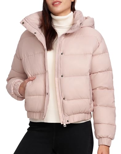 Pioneer Camp Cropped Puffer Jacket Womens Winter Jacket Puffy Winter Coats Lightweight Warm Down Jacket Quilted Jackets for Women