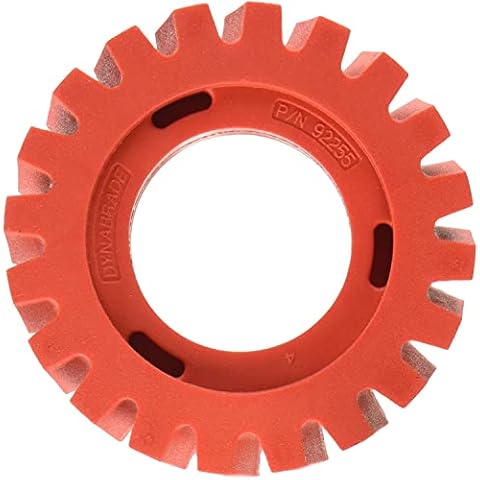 Dynabrade (92255) Nitro Series™ 4" (102 mm) Diameter x 1.25" (32 mm) Wide RED-TRED Eraser Wheel | Wheel Accessory For Use with NitroZip (NZ1) Surface Conditioning/Decal Removal Tool Cover