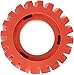 Dynabrade 92255 4-Inch Diameter by 1-1/4-Inch Wide RED-TRED Eraser Wheel; Wheel Only, Red