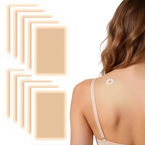 Tattoo Cover Up Patches - 10 PCS Waterproof & Breathable Concealer for Tattoos Scars Birthmarks for Fair Skin Tone Women & Men