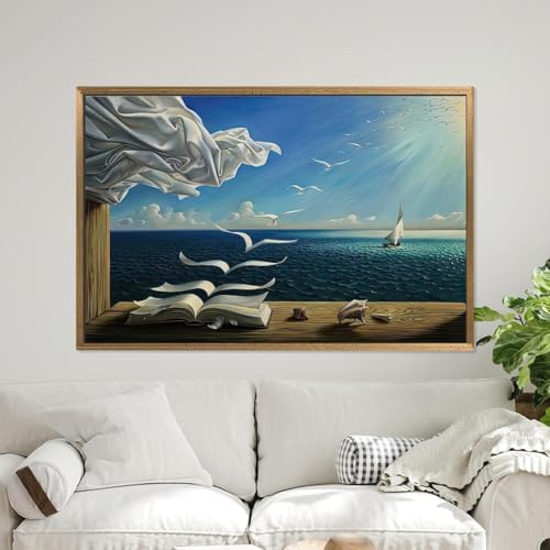 Affiche Dali Livre aux oiseaux pour sublimer la décoration de votre salon moderne