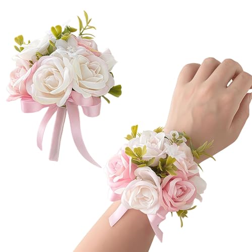 PHYTOFLARE Pink Corsage and Boutonniere Set 2PCS