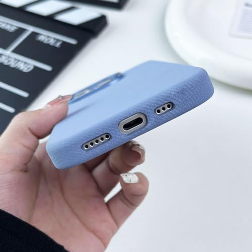 Housse de protection de luxe iPhone 15 Pro cuir bleu - 7