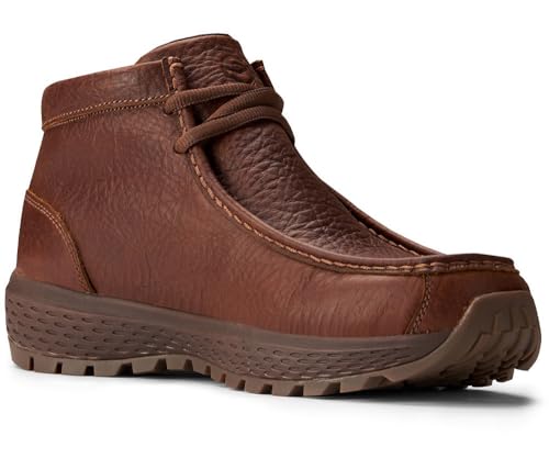 Image of SUREWAY Men's Chukka Boots,Fashion and Comfort Driving Shoes,Lightweight Durability Leather Moc Toe Work Boots