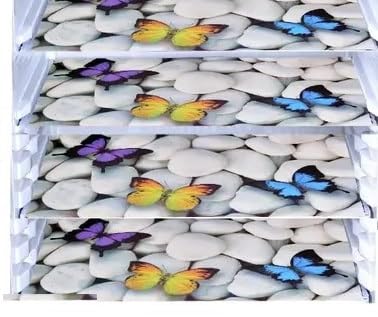 BHOLA Parvati Corporation Refrigerator Drawer Mat/Fridge Mat/Multipurpose Mat Set of 4 Pcs (12 X 17 Inches) White