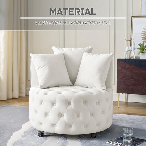 Sillón Plegable Beige con Foam y Ruedas miniatura 7