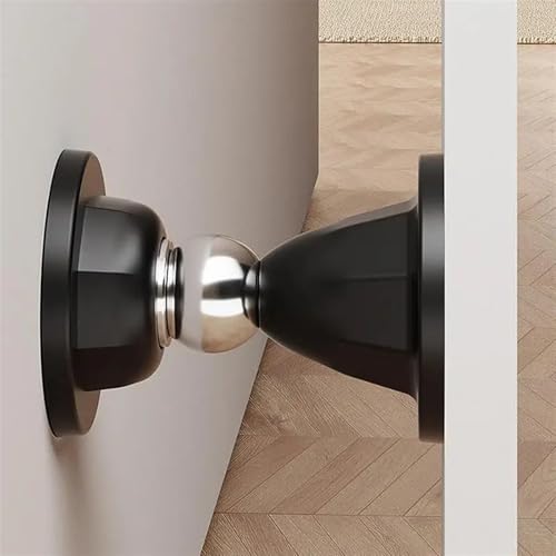Butée de porte magnétique silicone noir mat design épuré