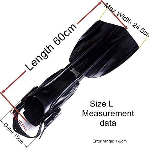 Pinne da Immersione Professionali con Cinturini Regolabili for Tallone, Pinne Lunghe, Pinne for apnea, Attrezzatura for Uomini e Donne