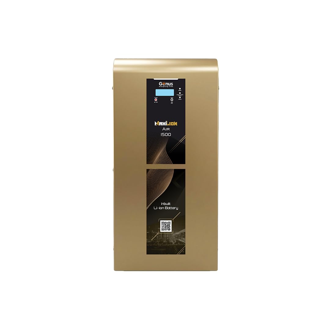 Genus MaxiLion Air 1500 Inverter 1125 VA with Upto 12 Year Life Integrated 1280Wh Lithium-Ion Battery for Home Office & Shop - Full 5 Year Product Warranty-image-7