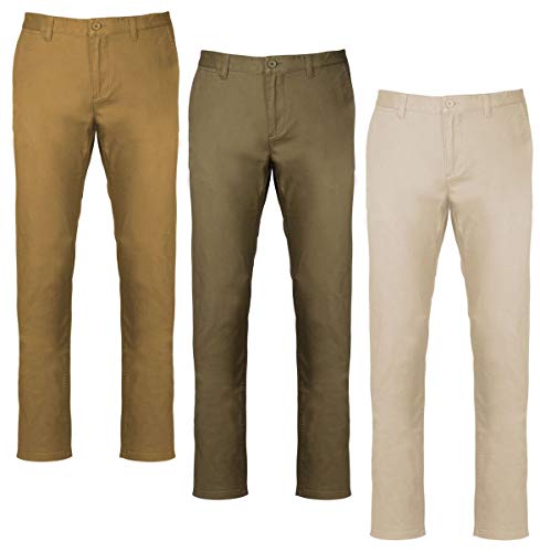 Chino homme Kariban K740 lot de 3 pour en finir avec les vêtements inconfortables