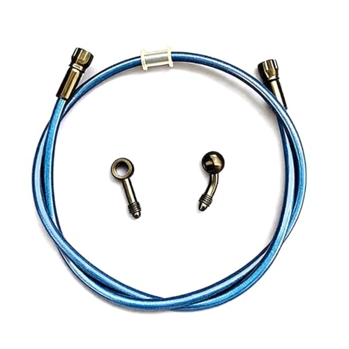 Tubo de embrague hidráulico para motocicleta manguera freno AN3 M10 trenzada 500mm 45 grados
