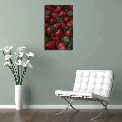 Poster fraises fraîches ZHOUKEG solution murs vides 40x60 - 5