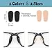 20 Pairs Eyeglass Nose Pads, Soft Foam Nose Pads, Adhesive Anti-Slip Silicone Eyeglass Nose Pads Stick On Water Drop Shape for Glasses Eyeglasses Sunglasses(Skin Color/1mm)