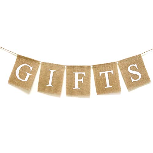 Honbay Vintage Burlap Sign Banner