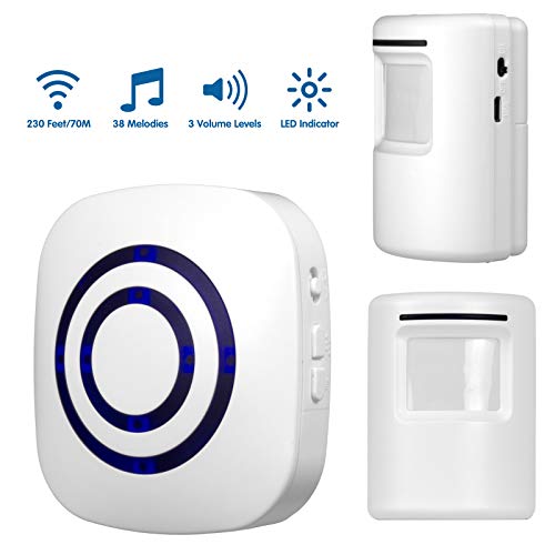 SimLife Driveway Alert Wireless Motion Sensor Alarm Home Security System 2 PIR Detectors