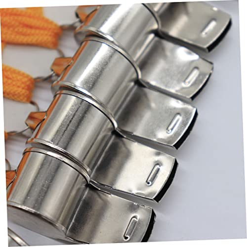 Silbatos de metal BESPORTBLE para árbitros y eventos 12 pcs miniatura 3