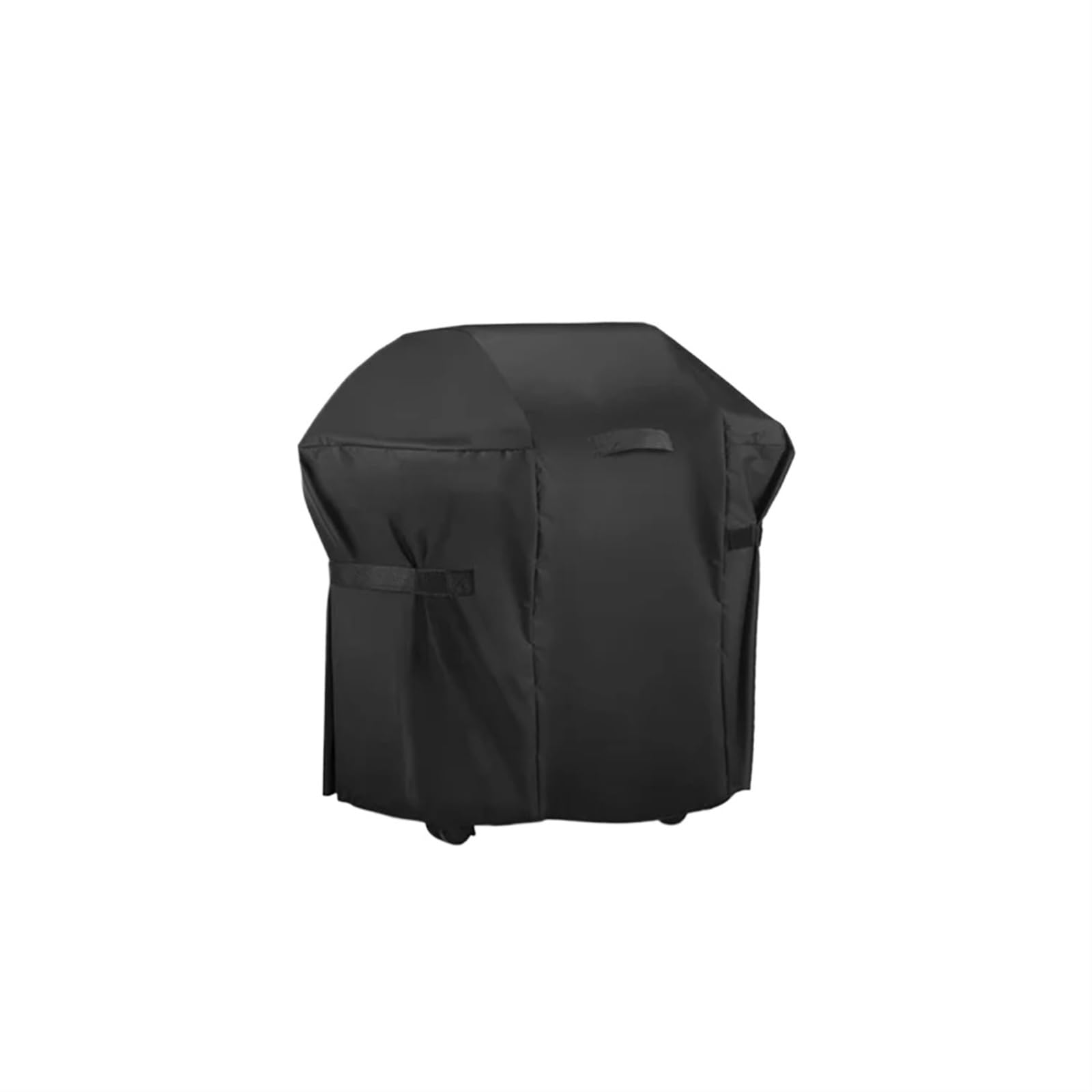 XIUsheUA BBQ Grill Cover 210D BBQ Cover Black Waterproof Heavy Duty Grill Cover Rain Protective Barbecue Cover Round(110x66x76cm)