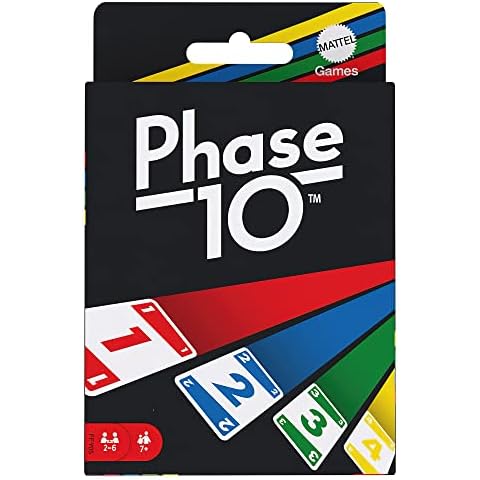 Phase 10 Card Game, 108 cards, 2-6 Players, Great Gift for Kids, Family or Adult Game Night, 7Y+ Cover