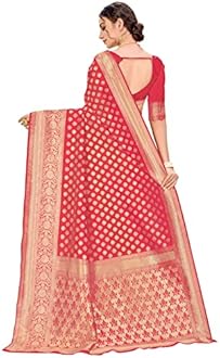 Glory Sarees Women's Kanchipuram Art Silk Saree With Blouse Piece