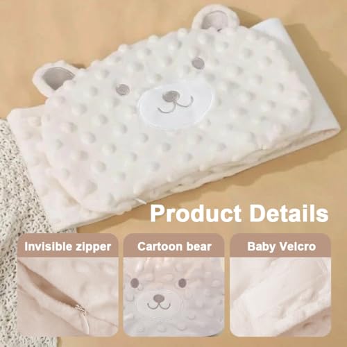 Baby Wärmegürtel mit Kirschkern-Füllung, Natürliche Wärme gegen Blähungen und Koliken, Verstellbarer Bauchgurt für Neugeborene und Babys bei Bauchweh (Beige, Niedliches Schweinchen-Design)