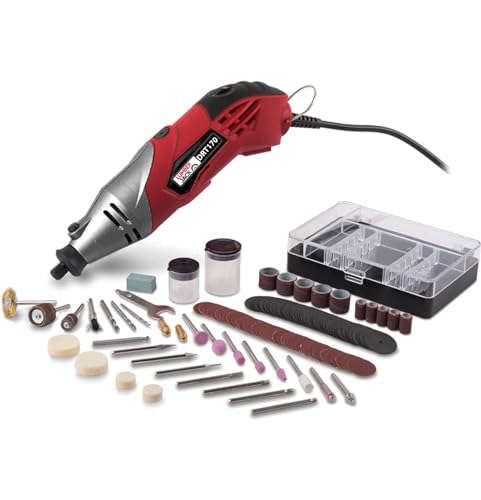 LUMBER JACK 170W Rotary Tool Set with 120 Accessories Variable Speed 8000-35000 RPM Polishing, Shaping, Drilling & Sanding Home Improvement & Crafts